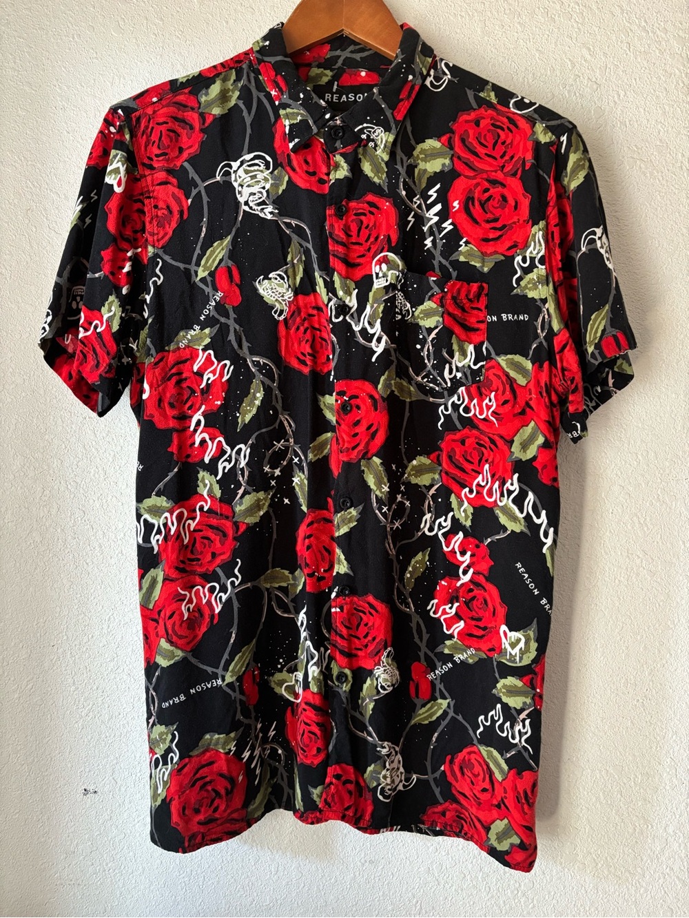 Floral Print Button-down
